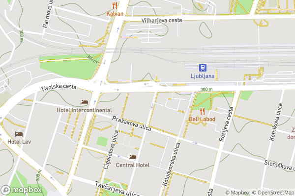 static Mapbox map