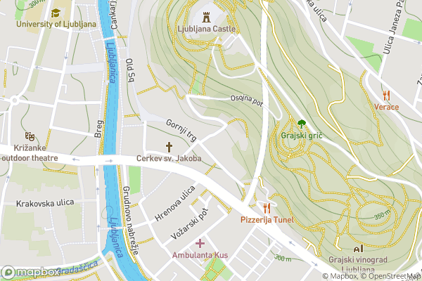 static Mapbox map