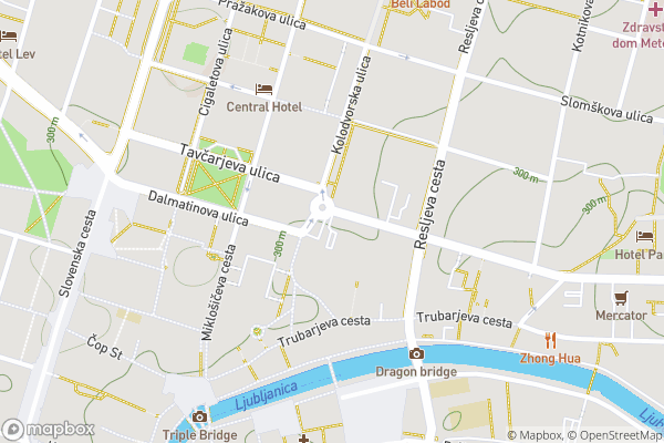static Mapbox map