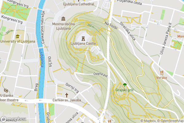 static Mapbox map