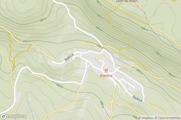 static Mapbox map