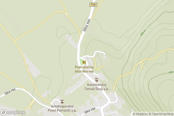 static Mapbox map