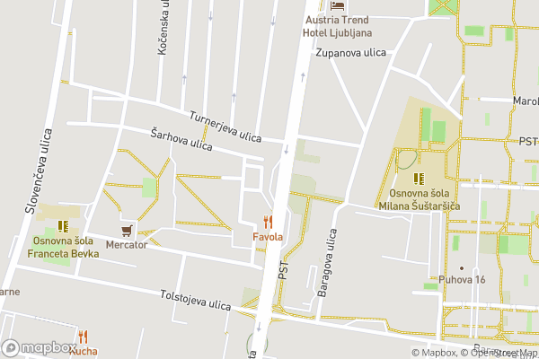 static Mapbox map