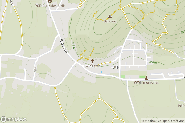 static Mapbox map
