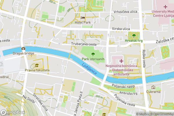 static Mapbox map