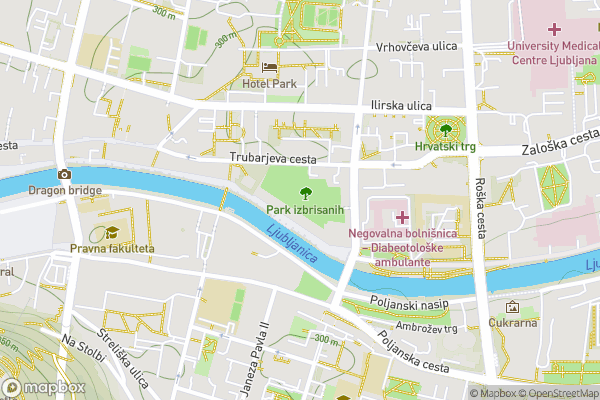 static Mapbox map