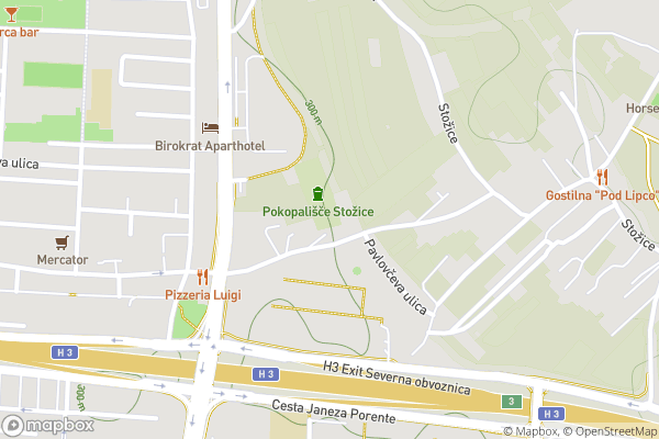 static Mapbox map