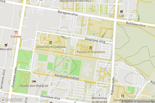 static Mapbox map