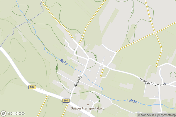 static Mapbox map