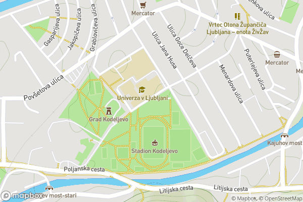 static Mapbox map