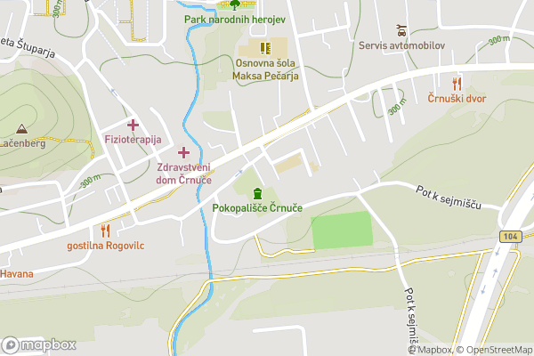 static Mapbox map