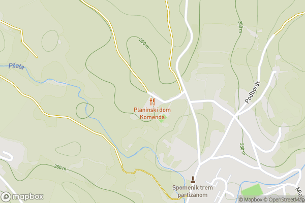 static Mapbox map