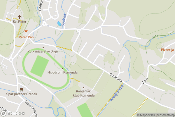 static Mapbox map