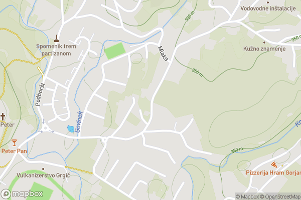static Mapbox map
