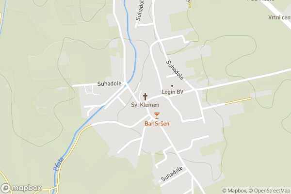static Mapbox map