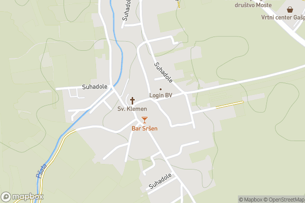 static Mapbox map