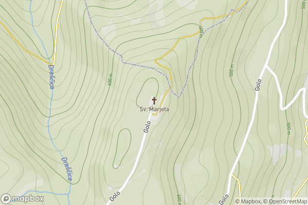 static Mapbox map