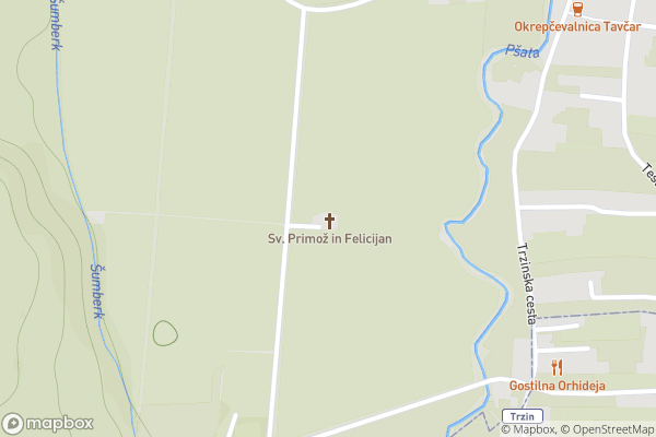 static Mapbox map