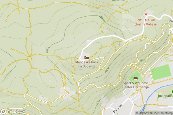 static Mapbox map