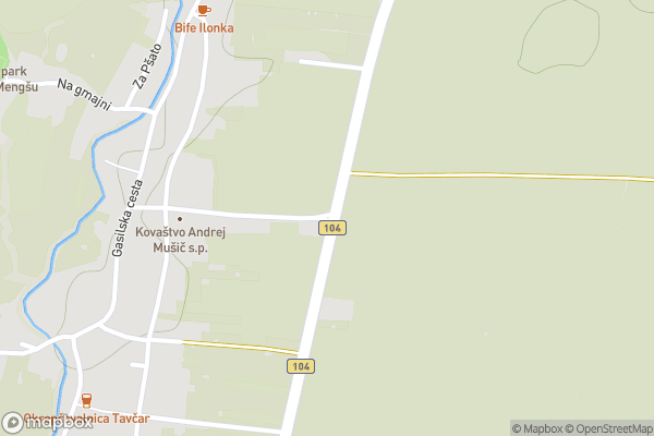 static Mapbox map