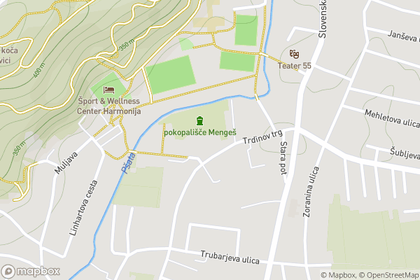 static Mapbox map