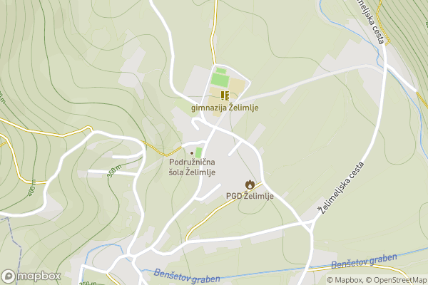static Mapbox map