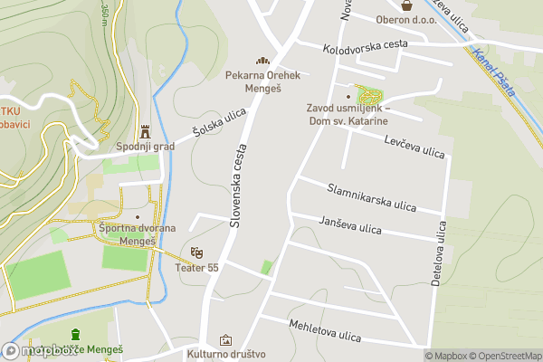 static Mapbox map