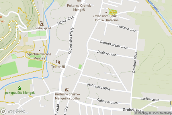 static Mapbox map
