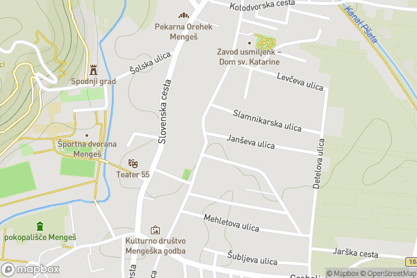 static Mapbox map