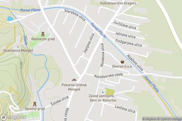 static Mapbox map
