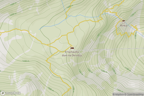 static Mapbox map