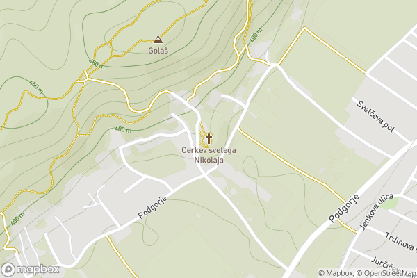 static Mapbox map