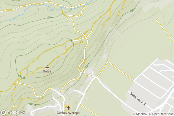 static Mapbox map