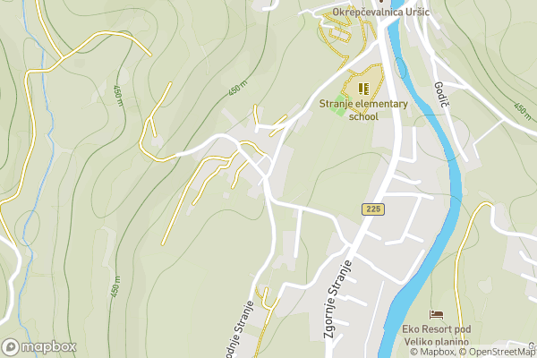 static Mapbox map