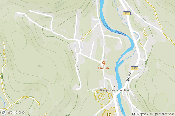 static Mapbox map