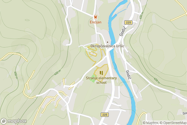 static Mapbox map