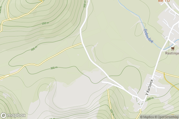 static Mapbox map