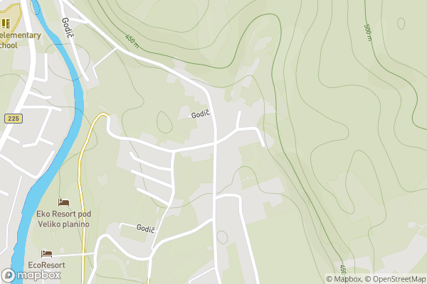 static Mapbox map