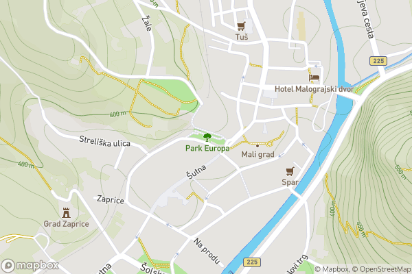 static Mapbox map