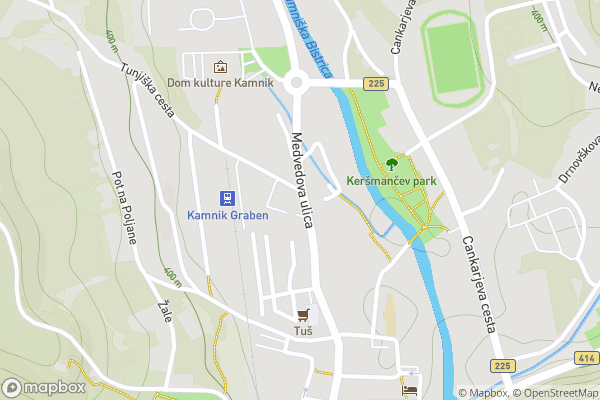 static Mapbox map