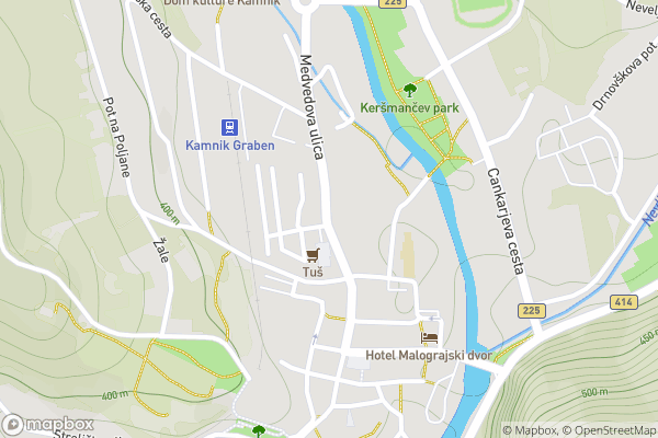 static Mapbox map
