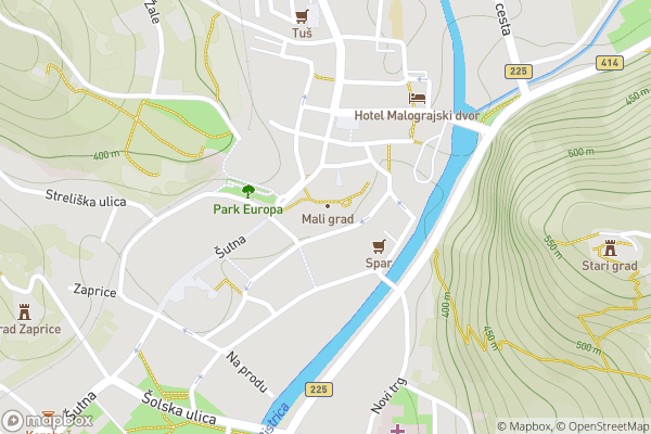 static Mapbox map