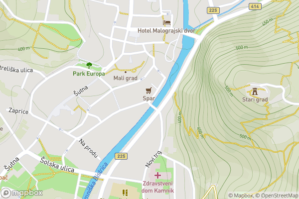 static Mapbox map