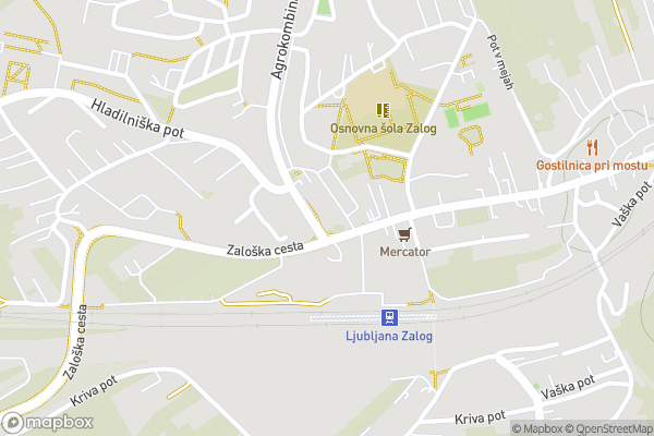 static Mapbox map