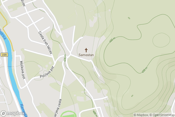 static Mapbox map