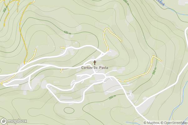 static Mapbox map