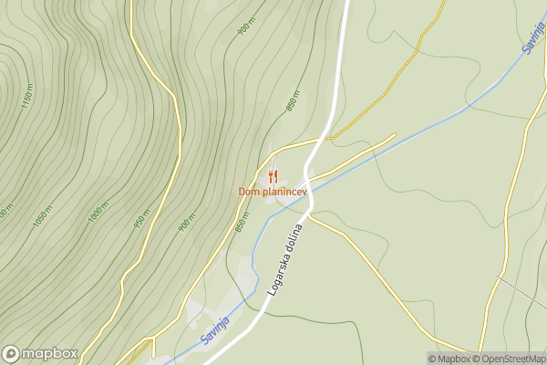 static Mapbox map