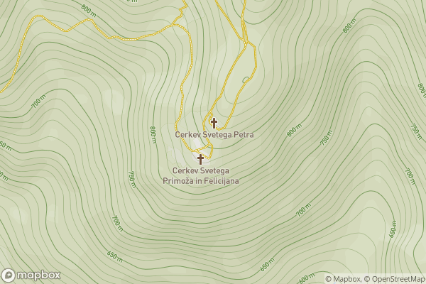 static Mapbox map
