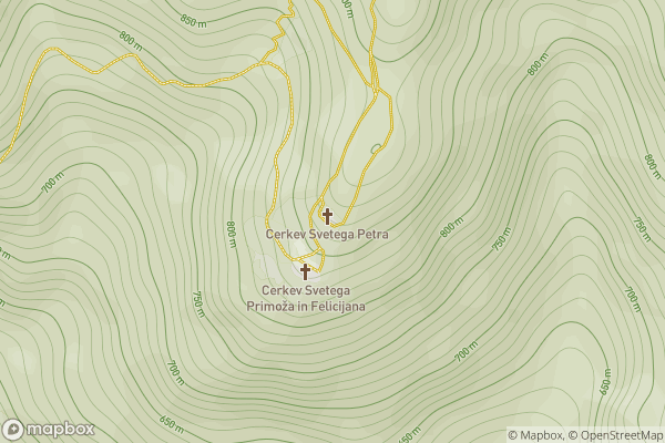 static Mapbox map