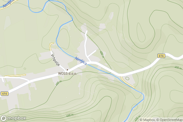 static Mapbox map
